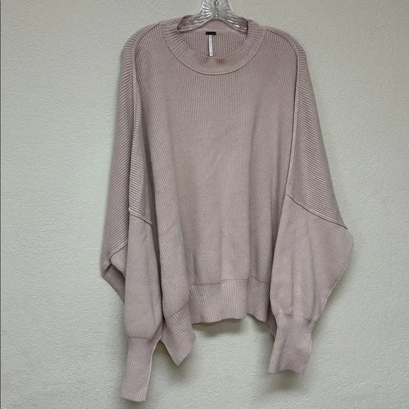 Free People Women's east street blush pullover Sweater Size L - Picture 4 of 4